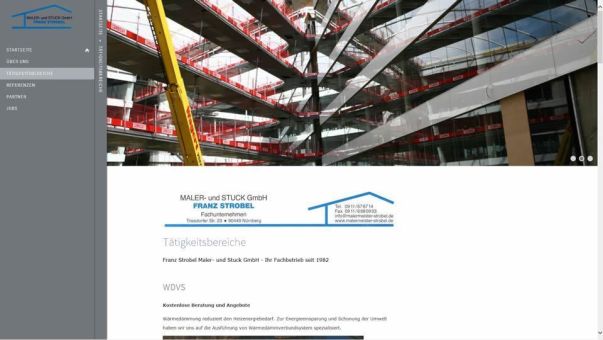 frankencom Webdesign Maler und Stuck Betrieb